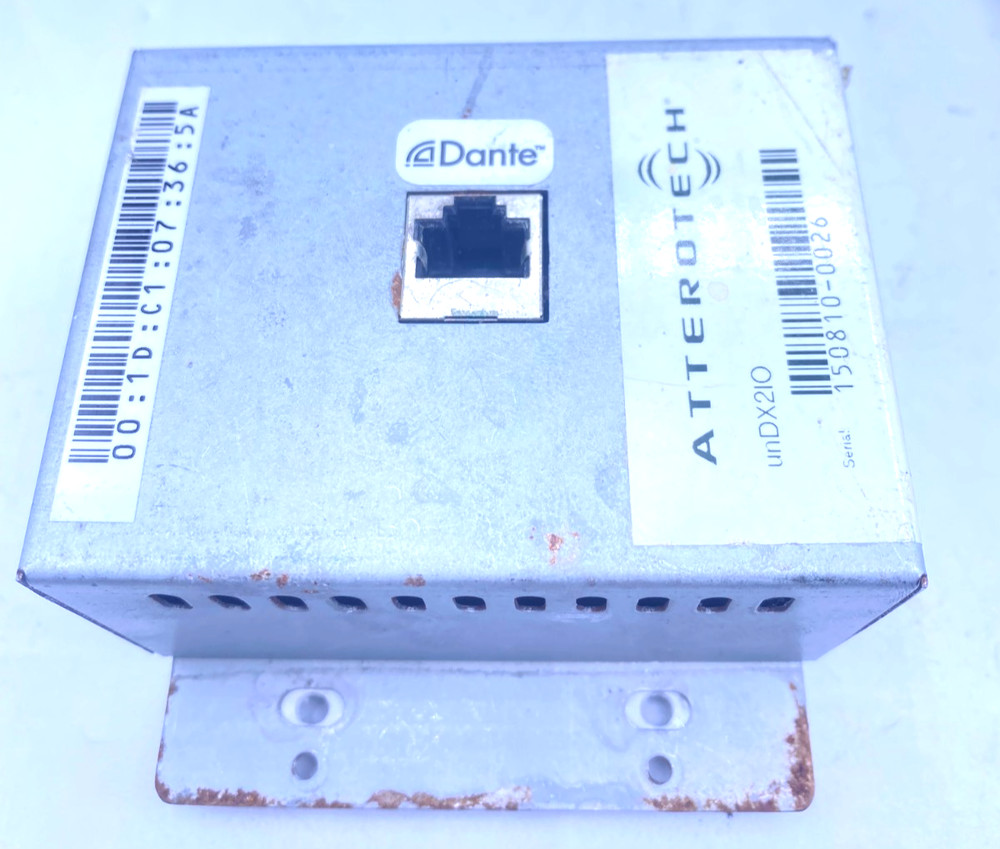 Atterotech Network Audio Wall Plate Interface unDX2IO Working
