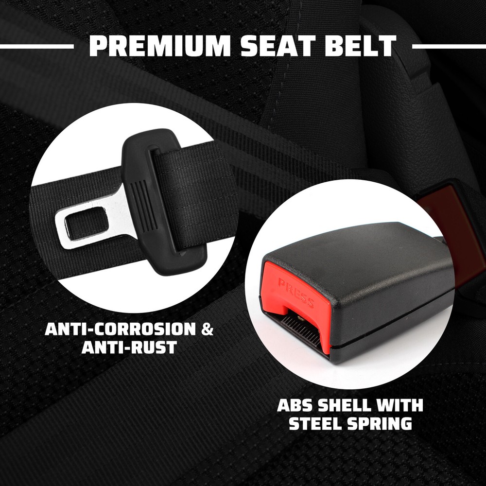 For Toyota Highlander Retractable & Adjustable 3 Point Seat belt Gray Replace