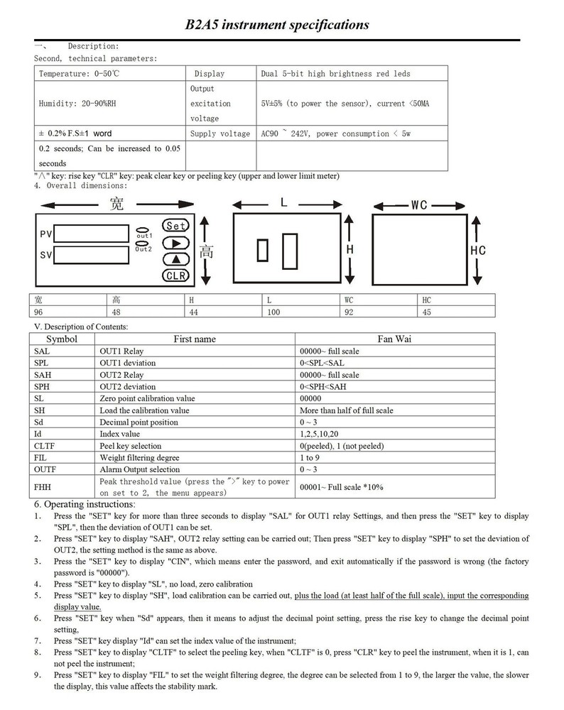 Load Cell Sensor Indicator Display,Weight Amplifier with Digital...