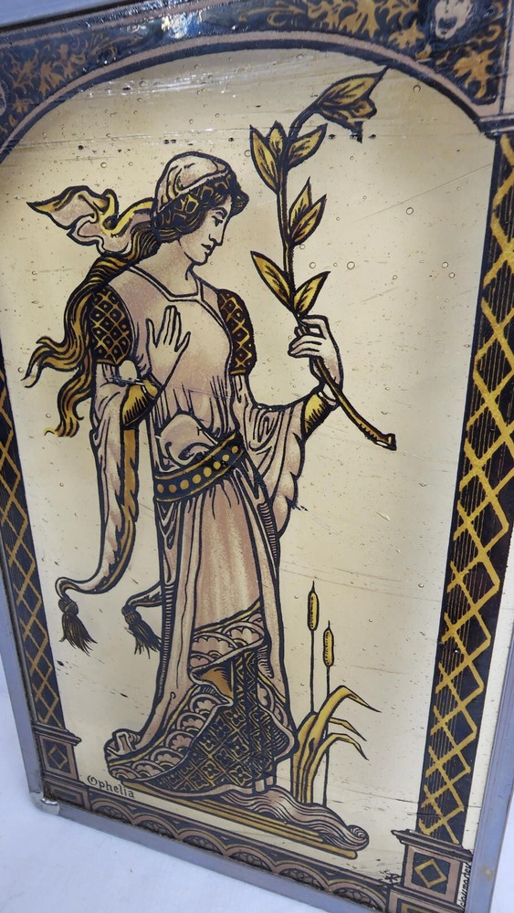 Ophelia Stained Glass Art - Complete, Multicolor