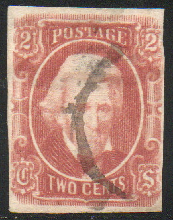 MALACK Confed  8 VF, light cancel, small thin, vivid color! h7918