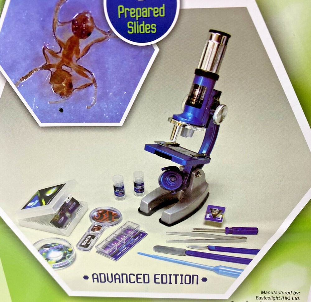 Deluxe Die-Cast 50 pc. Microscope Set Advanced Edition New