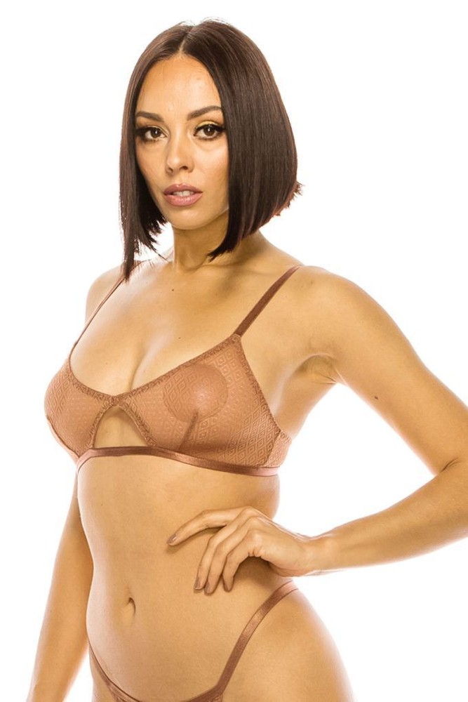 Women's Rose Lace Triangle Bralette