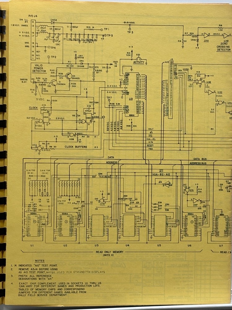 ORIGINAL-BALLY-GRAND SLAM-INSTALLATION & OPERATION INSTRUCTIONS (w/ SCHEMATICS)