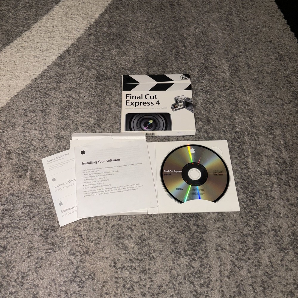Apple Final Cut Express 4 HD Video Editing Software for Mac