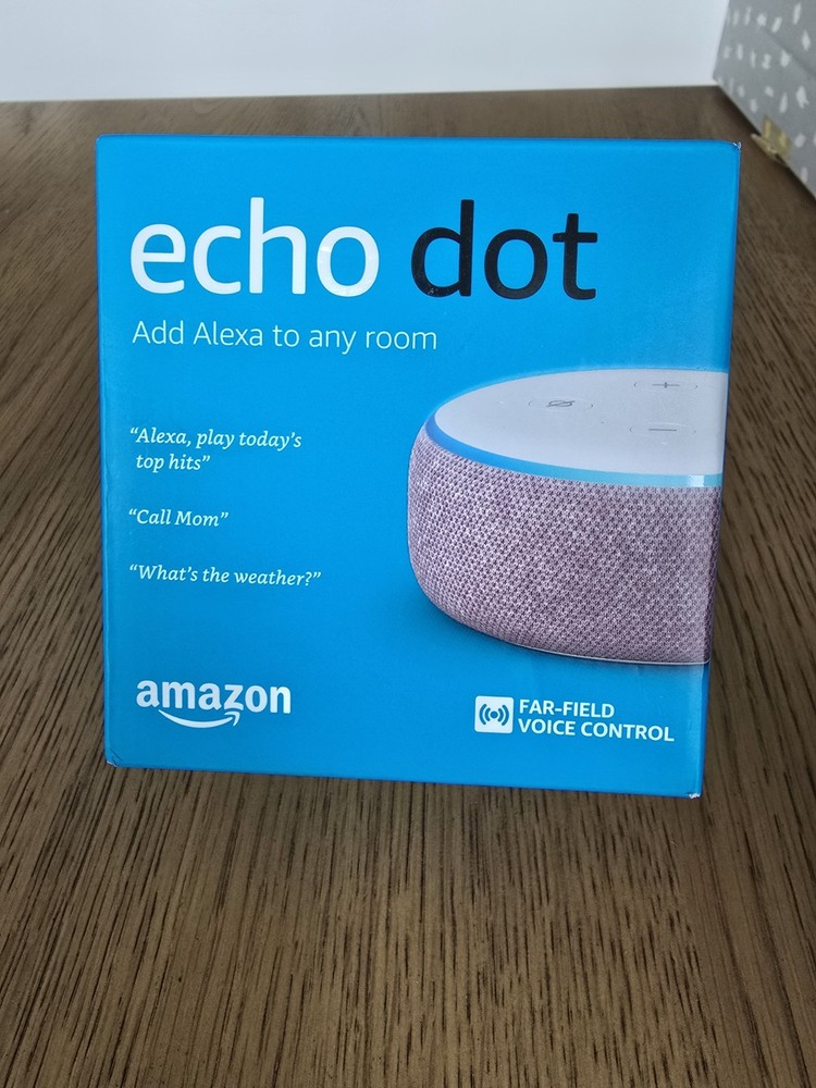 New in Sealed Box- Amazon Echo Dot (3rd Generation) Smart Speaker - Plum