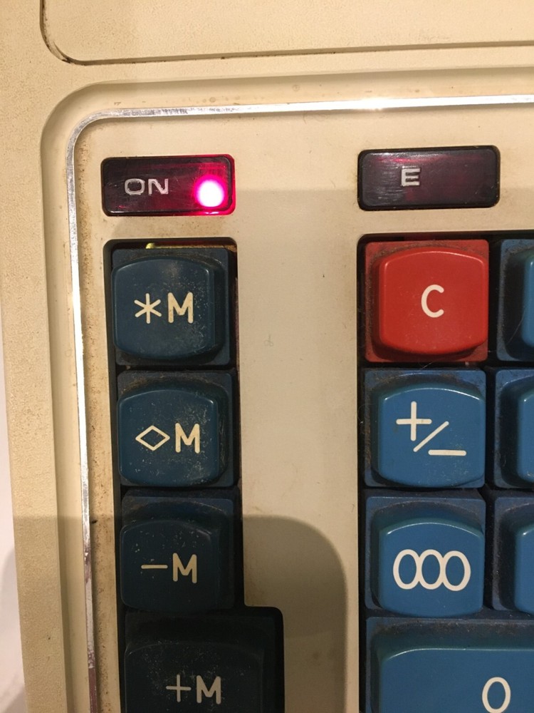 Vintage 1970's Burroughs Electric Adding Machine - Model C2260 - Working