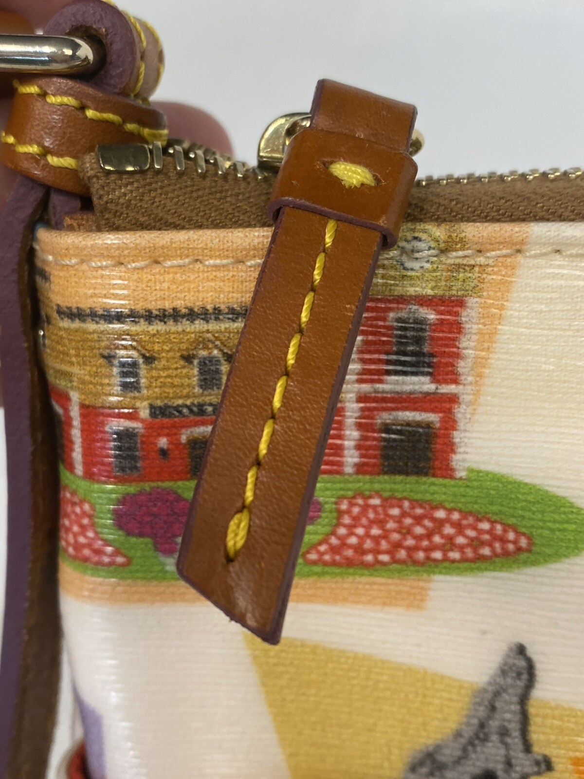 Disney Dooney and Bourke DISNEYLAND Resort Parks Retro Print Crossbody Bag