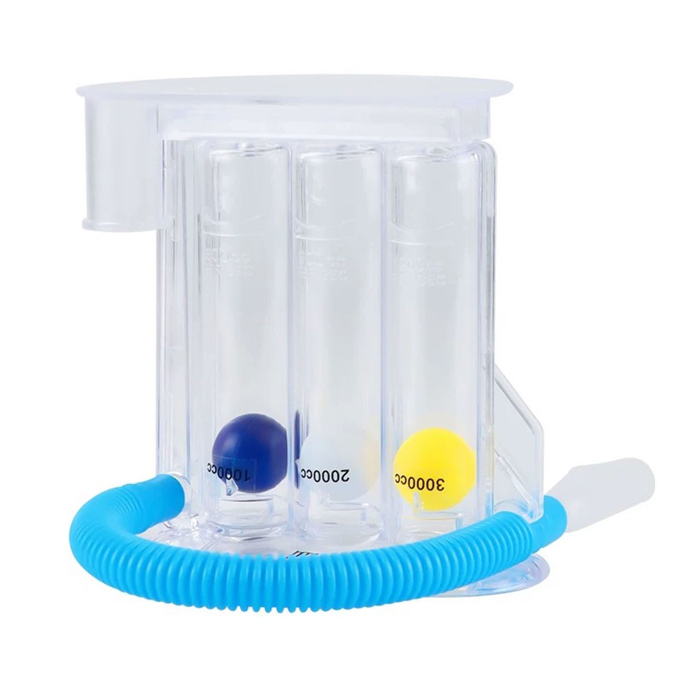 Lung Deep Breath Spirometer Breathing Exerciser Trainer Incentive Spirometry KU