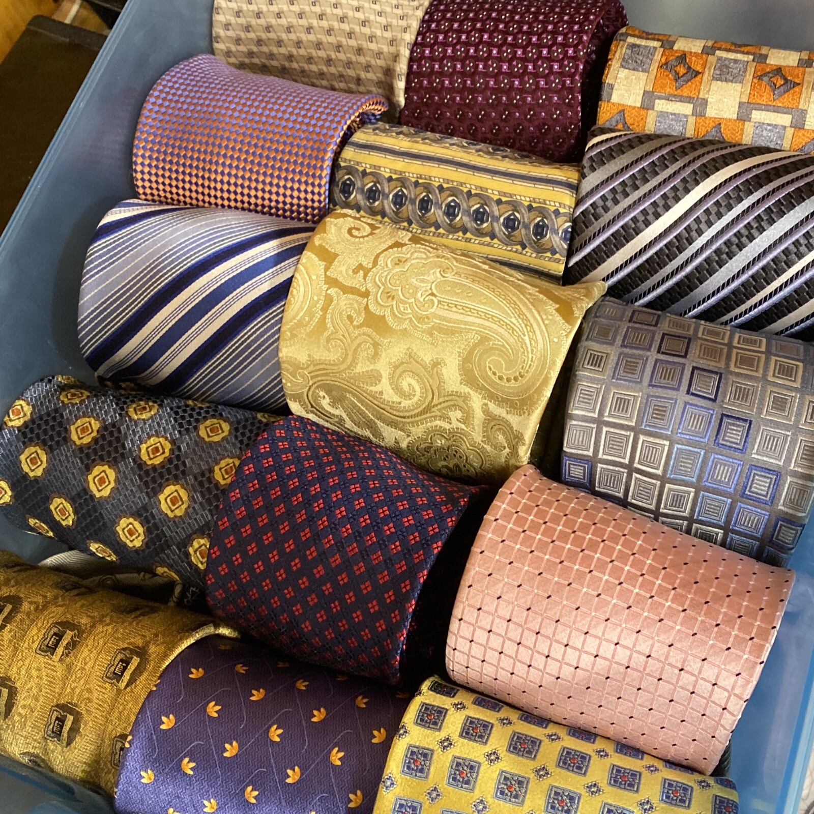 10 Ties RANDOM - Neck Tie Men's - LOT OF 10 Mystery Striped Plaid Solid Classic