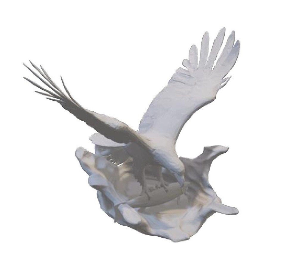 Resin printed Bald Eagle and Trout