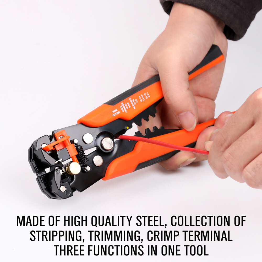 8" MultiPurpose Electrical Wire Stripping Tool Crimper Pliers Insulated Cutter