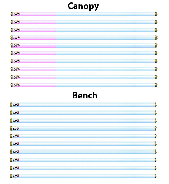 Super Sun Twister Dual Face & Body Tanning Lamp Kit F71T12 100W - Bronzing Bulbs