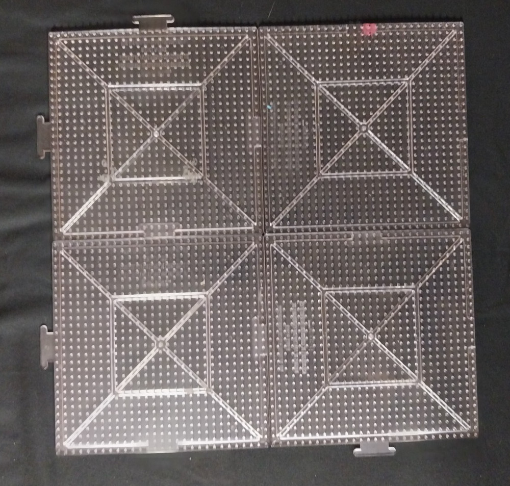 Perler beads pegboard square circle multi color storage