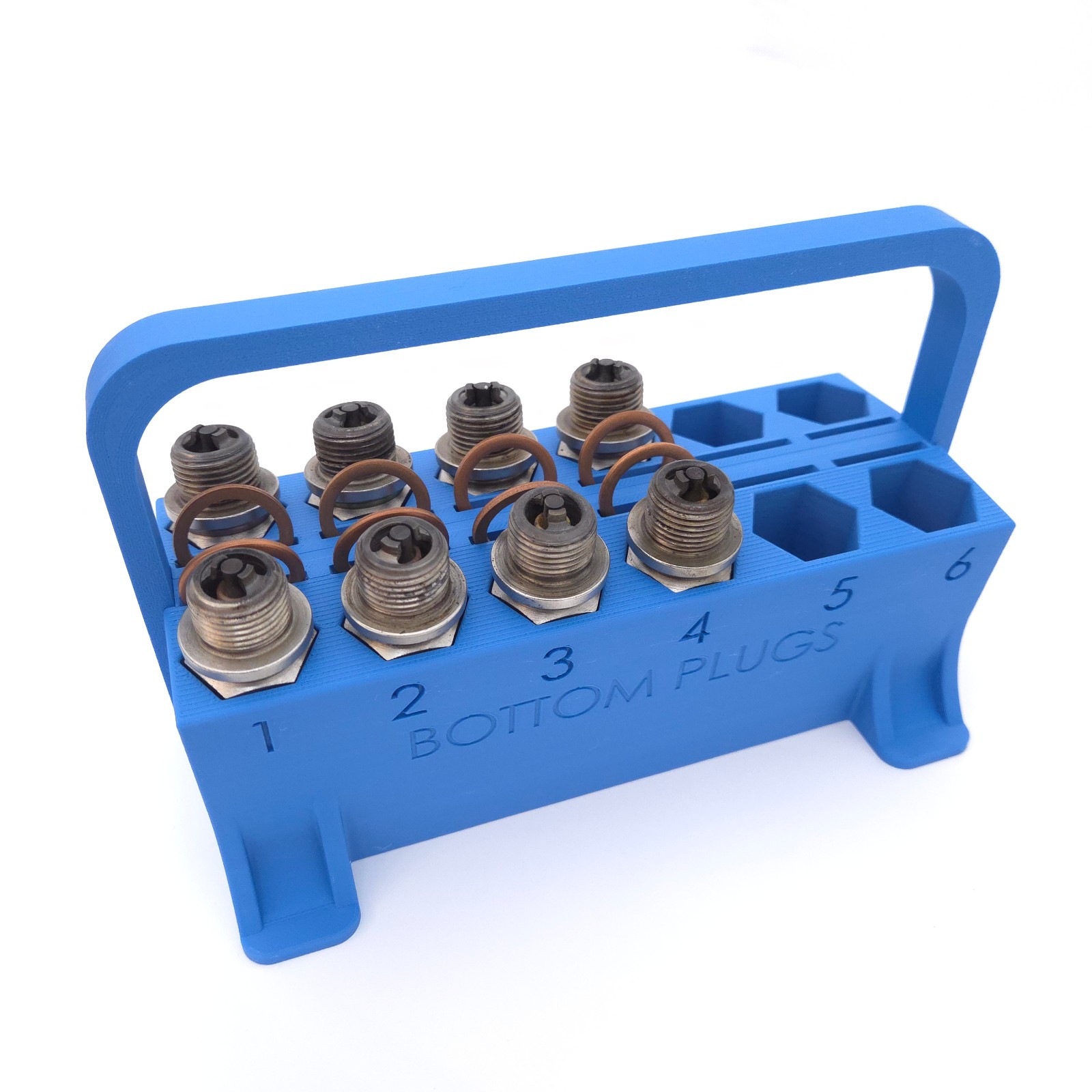 Aviation Spark Plug Tray - Plug Rack - Blue