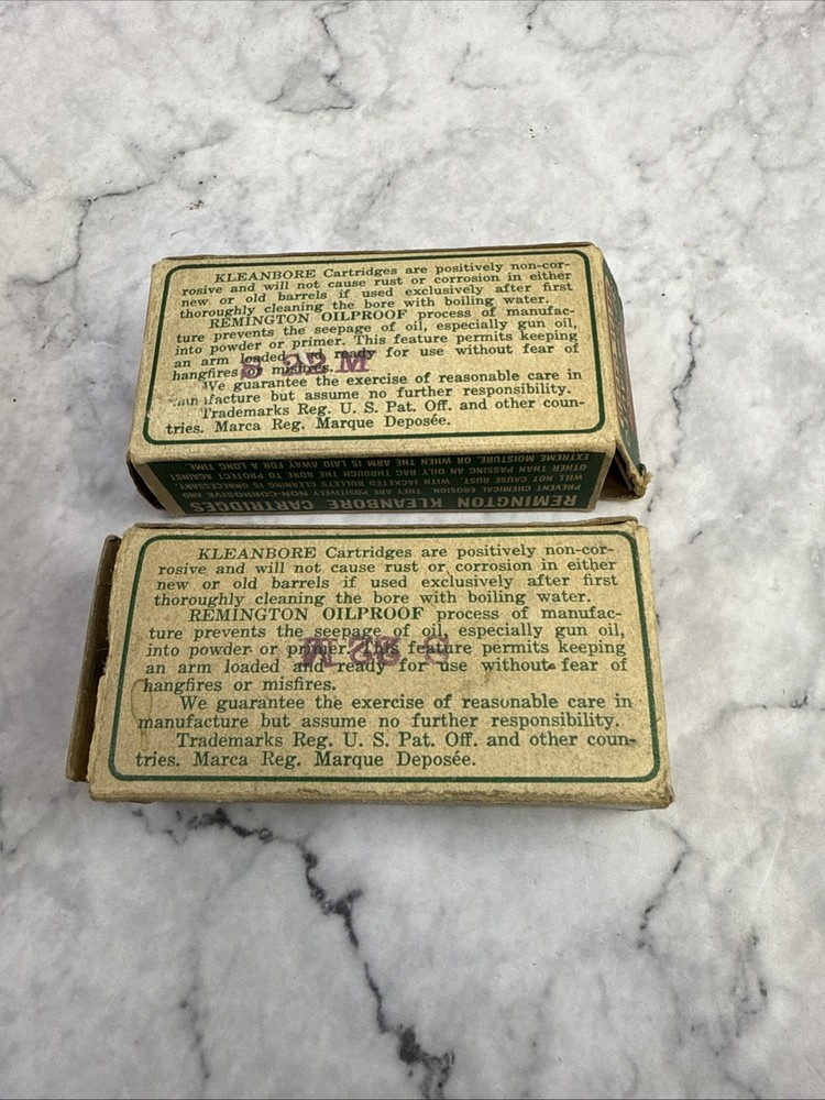 Empty Boxes .32 (7.65) Cleanbore Automatic Remington Box R1512