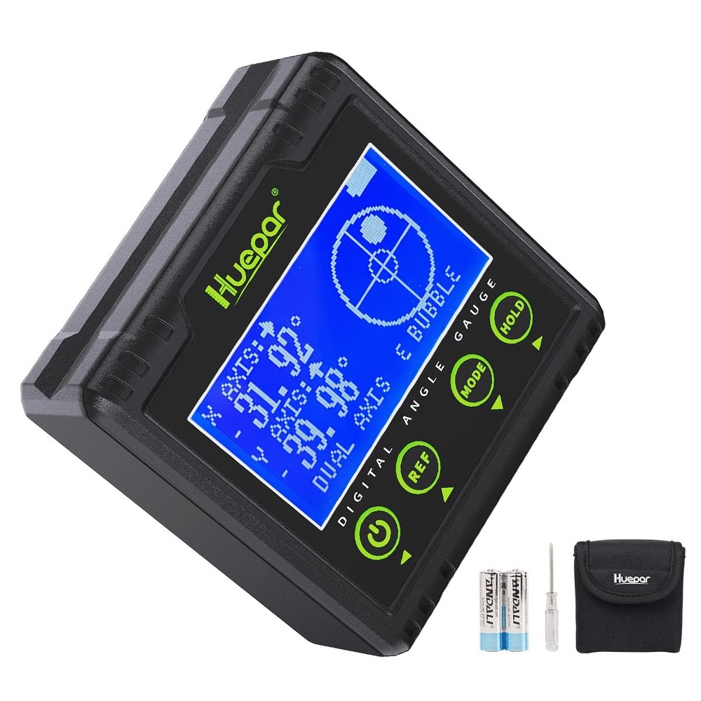 Digital Angle Gauge Protractor, Electronic Bubble Angle Finder Dual Axis Leve...