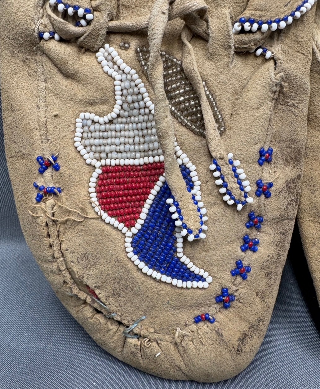 Lot of Three (3) Vintage Native American Moccasins