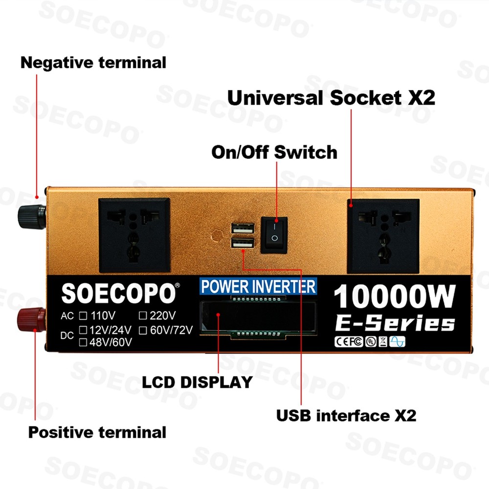 10000W Solar Kit | Includes Inverter, 2pcs 200W Solar Panels 100A Controller.