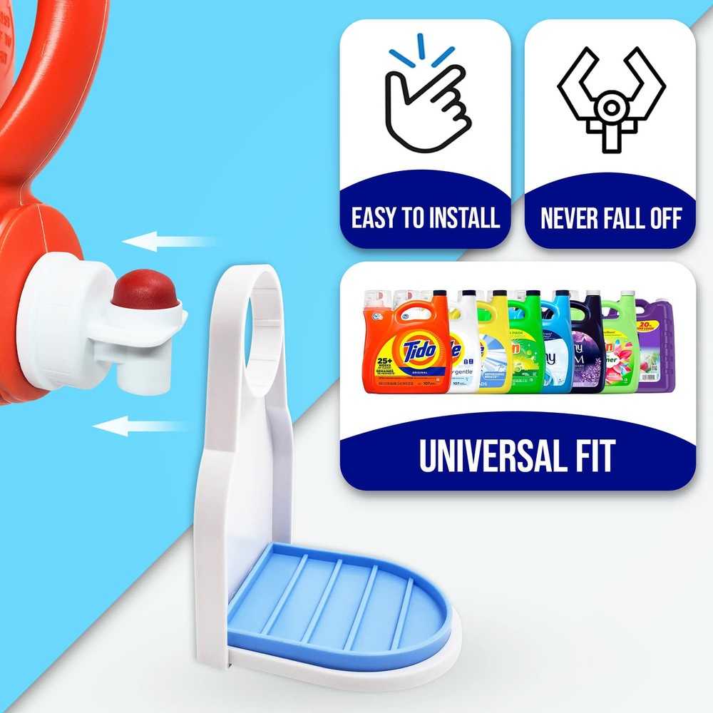 Simplation [2 Pack] Laundry Detergent Cup Holder Detergent Drip Catcher (Upgr...