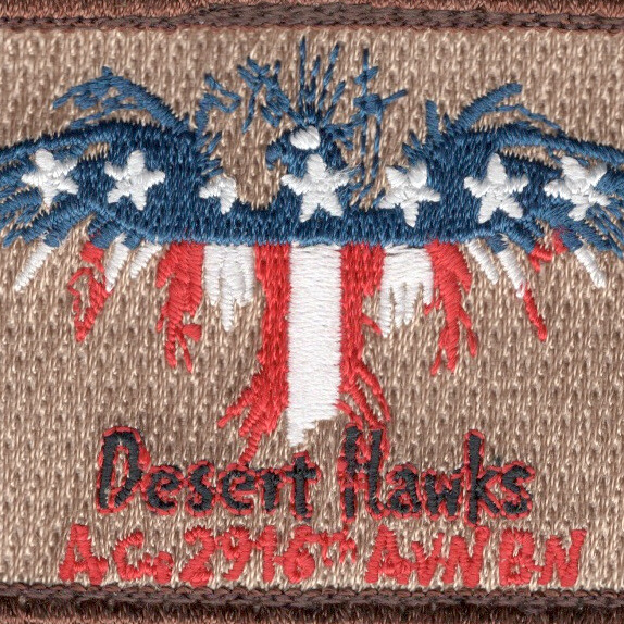A Company 2916th Avn bn Desert Hawks Hook And Loop