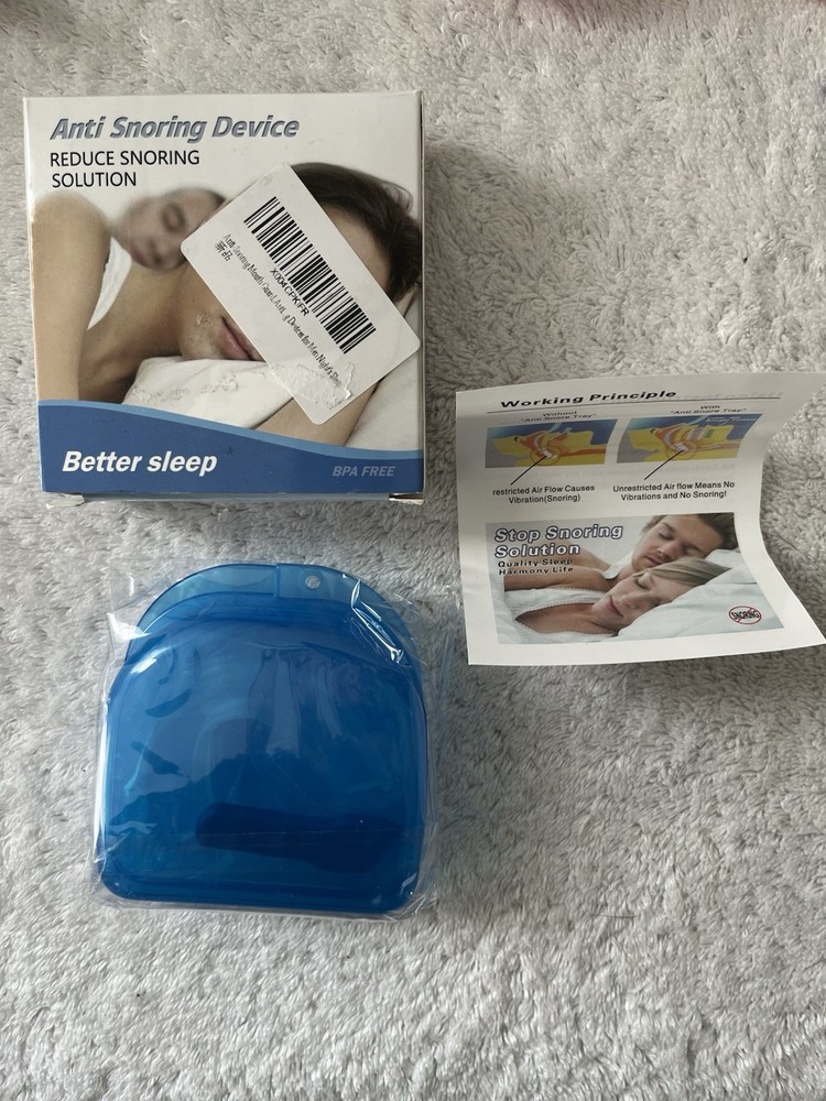 ANTI-SNORING DEVICE Reduce Solution MOUTH PIECE Better Sleep