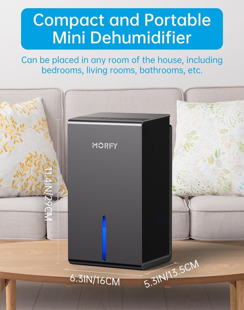 Small Space Dehumidifier with Automatic Defrost - Keep Your Home Moisture-Free