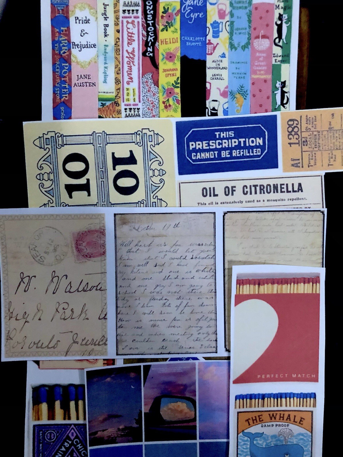 Junk Journal Ephemera- 75 Random Mix of Cut Outs.