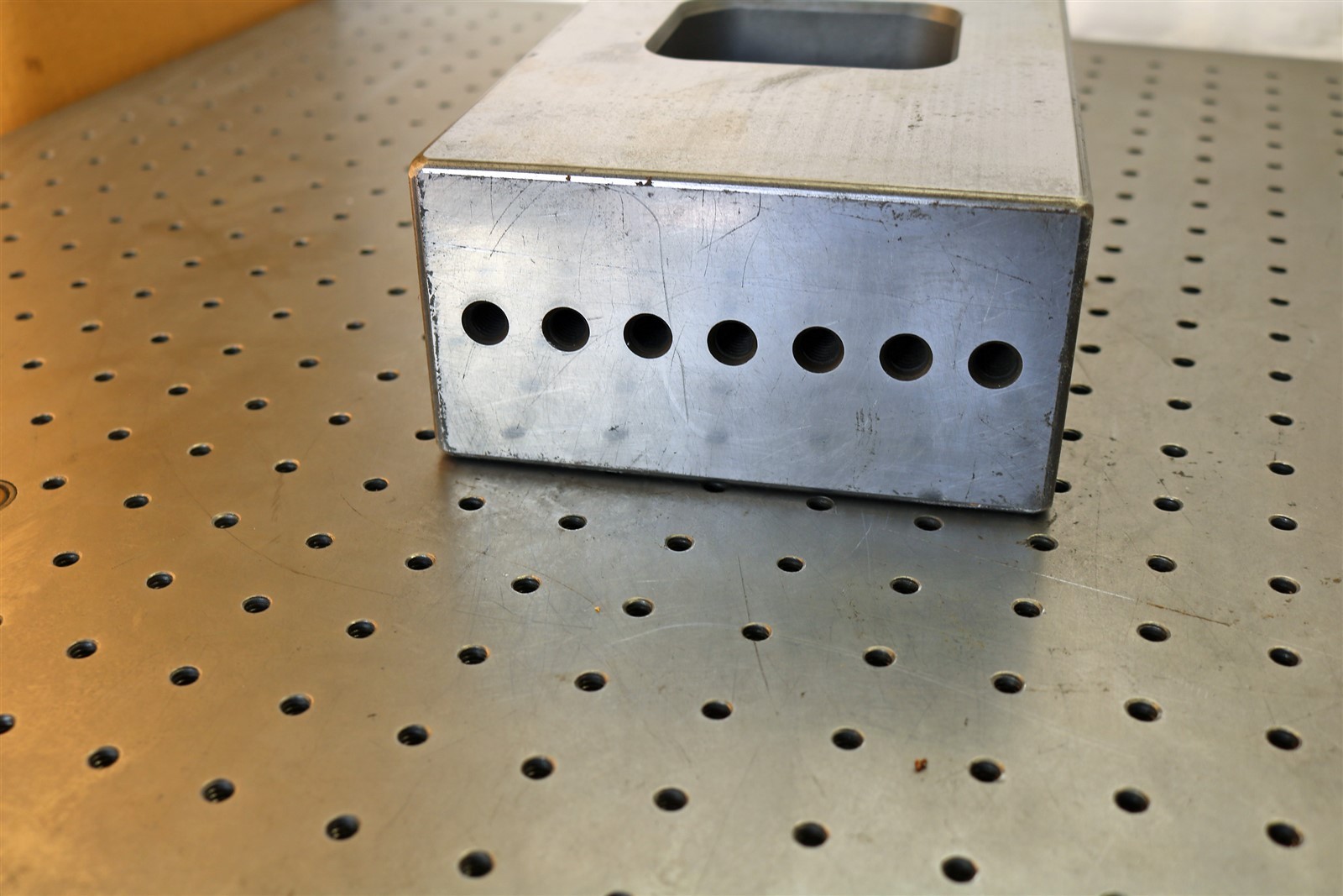 Jumbo Toolmaker Made 29 Lbs. Block, Fixture, Hardened & Ground - - E2868