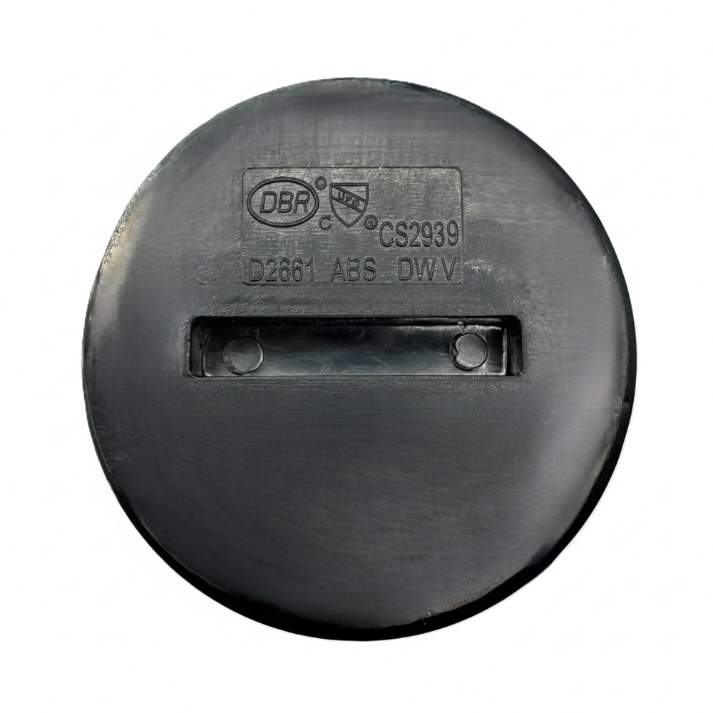 ABS Countersunk Cleanout Plug – 1-1/2" 2" 3" 4" – Black