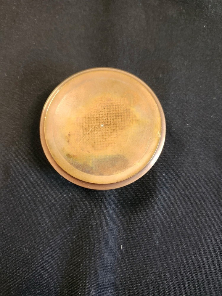 Brass Compass With 2 1/2 X 2 1/2” Leather Case