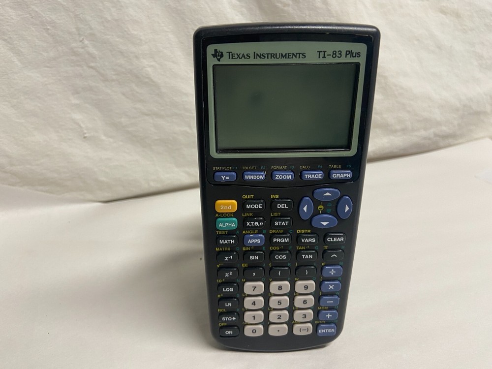 Texas Instruments TI-83 Plus Graphing Calculator Tested Working small dark spot
