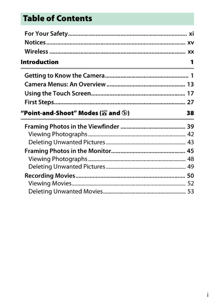 Nikon D5500 — User Reference Manual Guide — 1/2 Size, 5.5" x 8.5" Small Compact