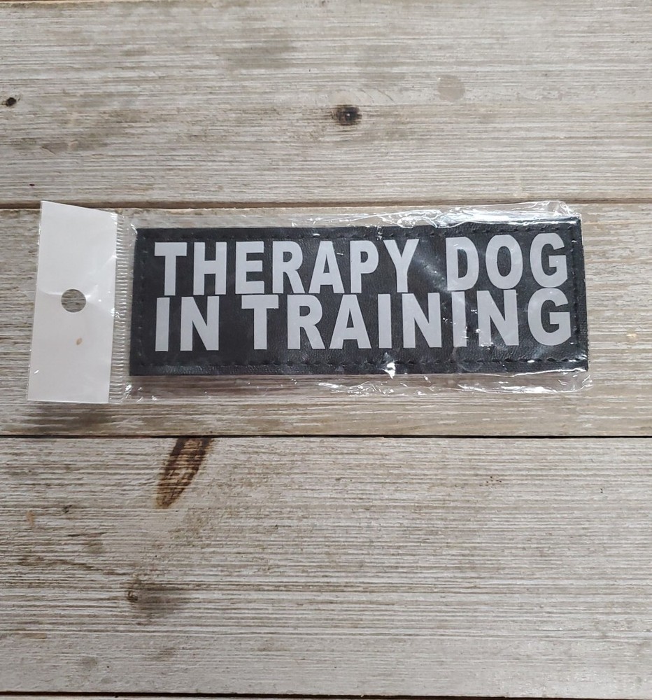 Reflective Therapy Dog In Training Patches