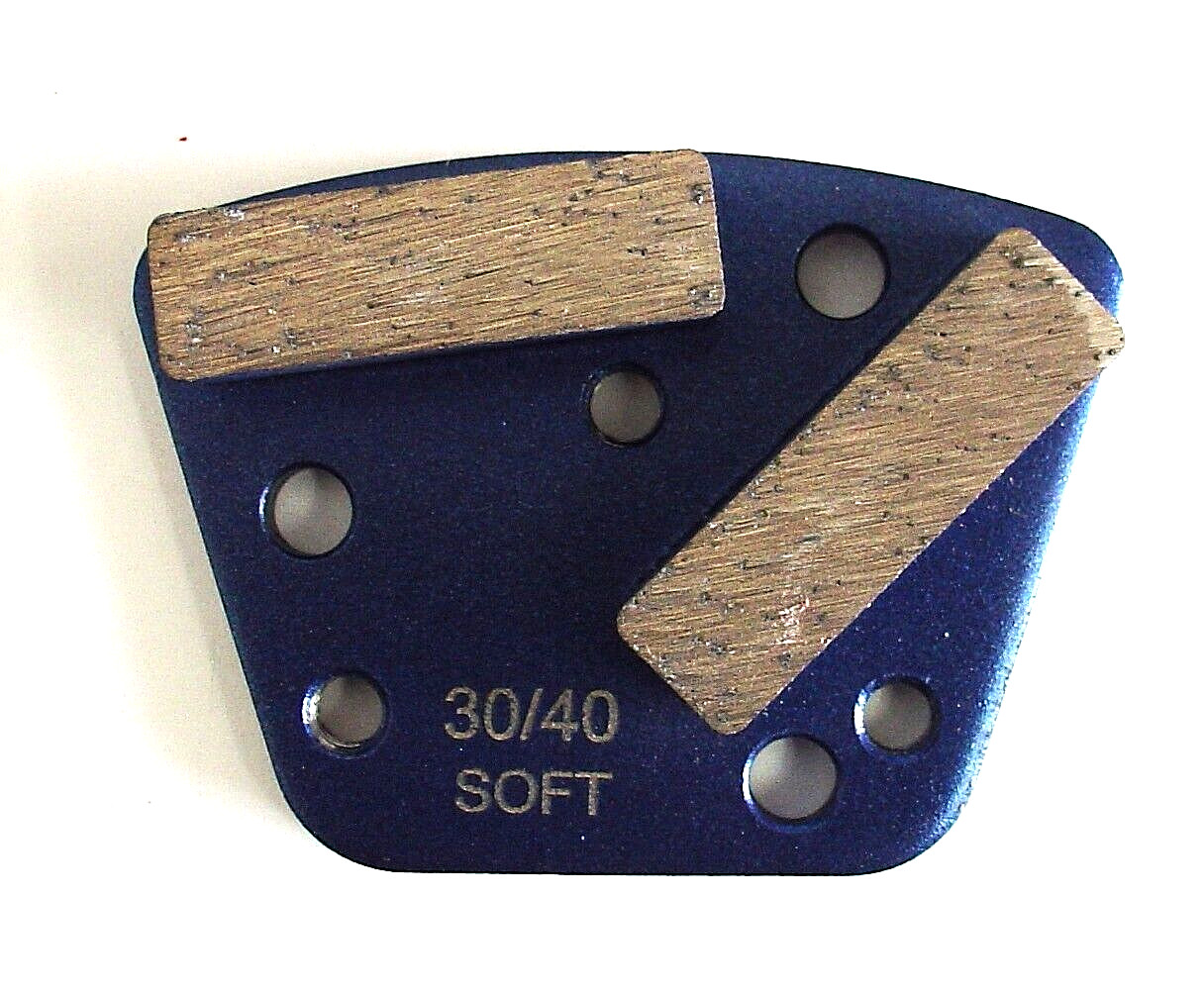 Trapezoid HTC Style Grinding Shoe / Disc / Plate - Soft Bond - 30/40 Grit