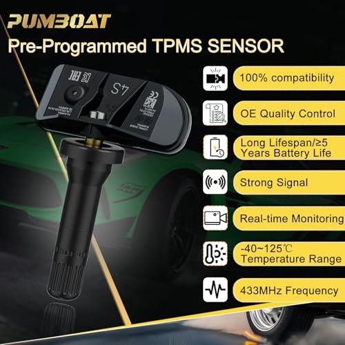 TPMS GM 433Mhz Pre-Programmed Tire Sensor Compatible with:➥Chevrolet