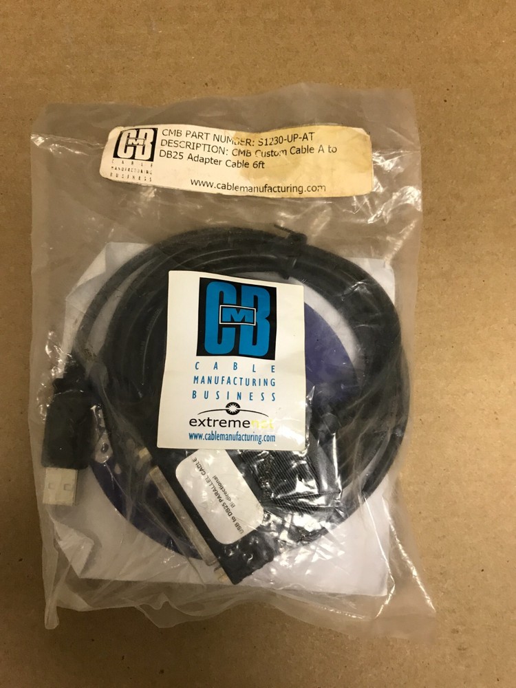NEW CMB 6 ft USB DB25 Parallel Printer Adapter Cable 25PIN Female