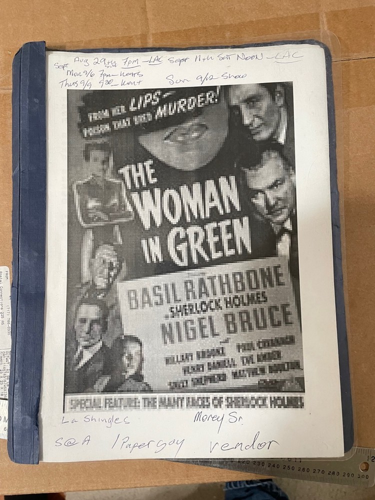 The Woman in Green  Script
