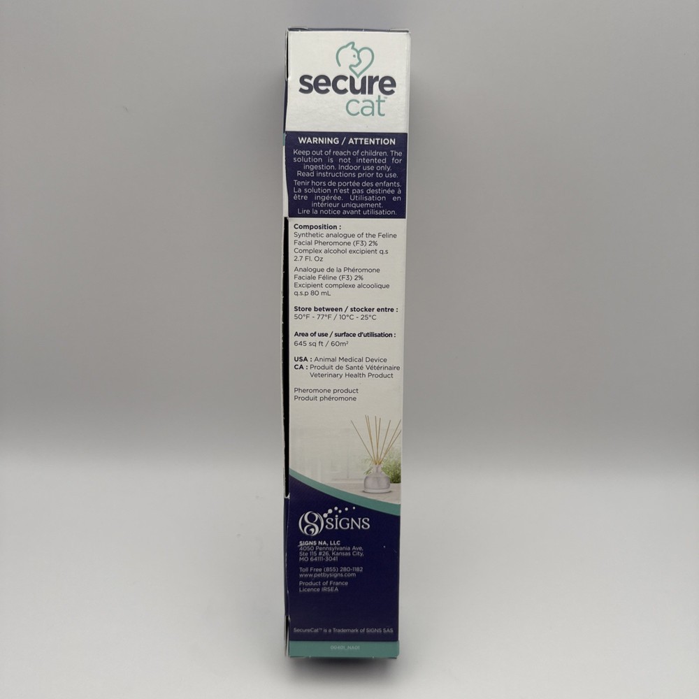 Secure Cat Pheromone Home Stick Diffuser 30-Day Starter Kit Passive Diffuser