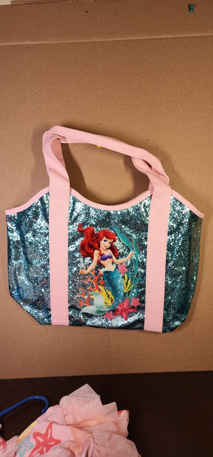 NWT Disney Store Princess Ariel Little Mermaid Swim Bag Tote Bag