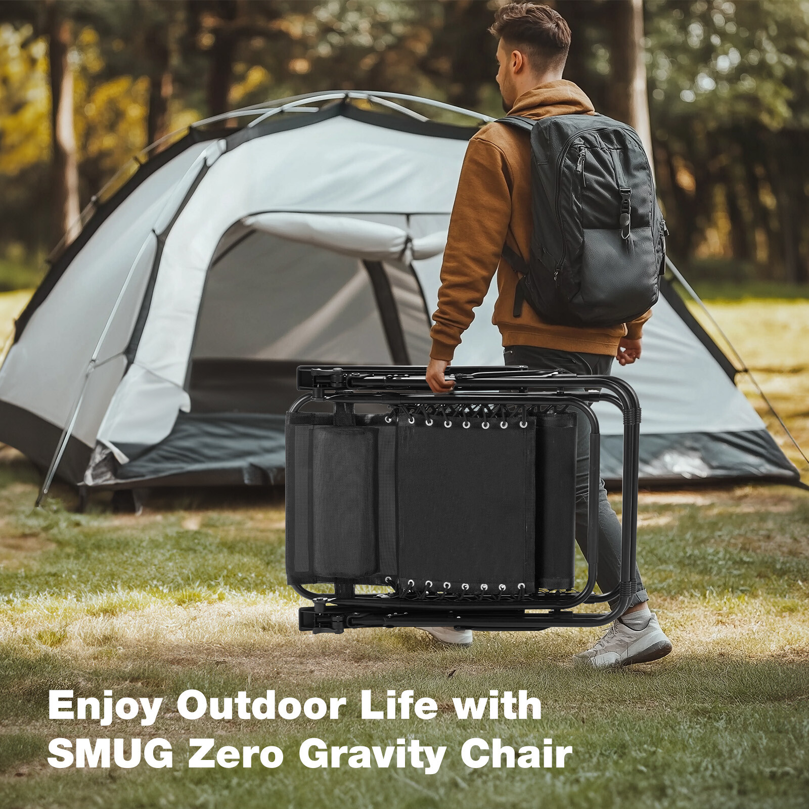 Set of 2 Zero Gravity Chair Folding Outdoor Patio Lounge Recliner Garden Camping