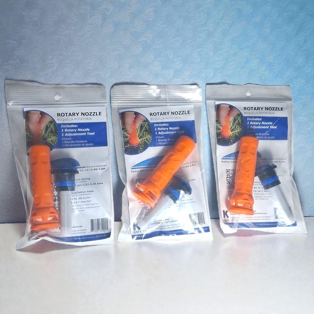 3 Pack K Rain Rotary Nozzle and Adjustment Tool