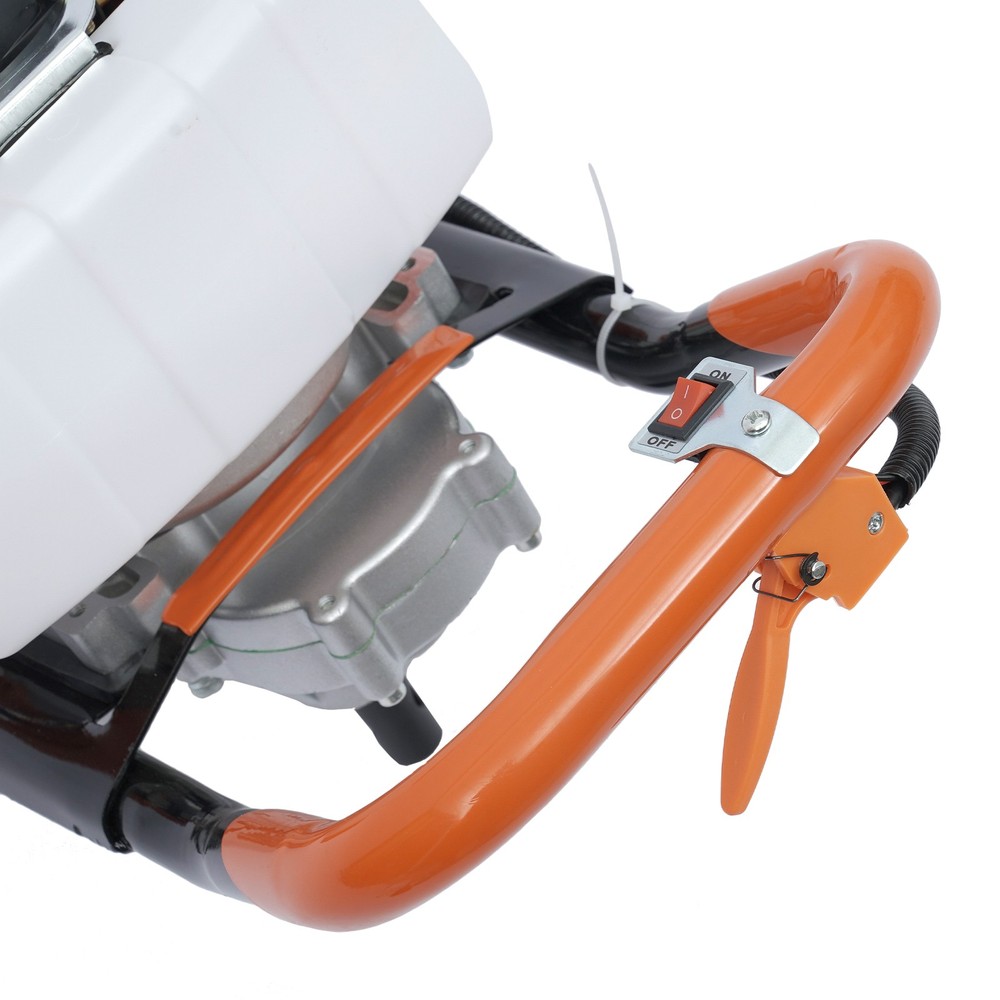 Earth Auger Digging Machine 2-Stroke 52CC Gas Powered Post Hole Digger w/ 3 Bits