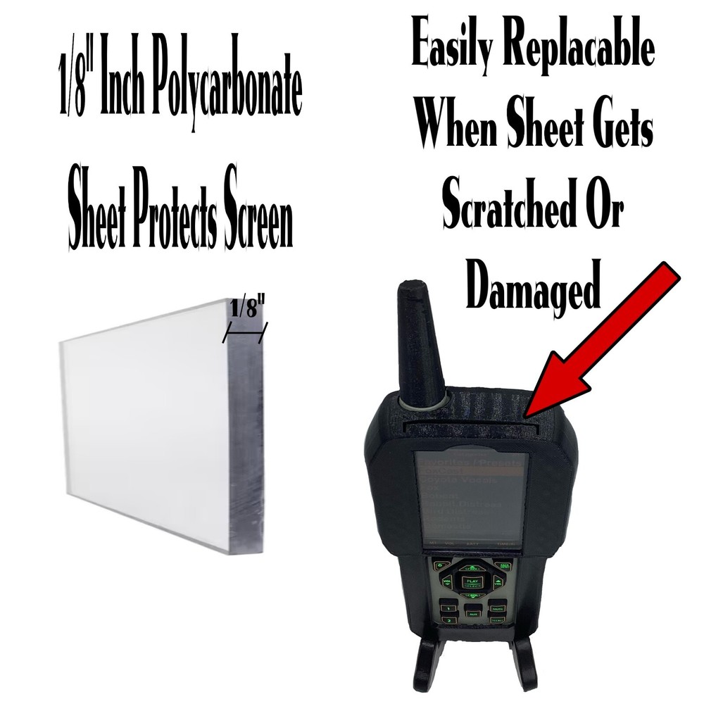 FoxPro Model Tx 1000 Remote Case, Screen Protector & Drop/Shock Resistance Safe
