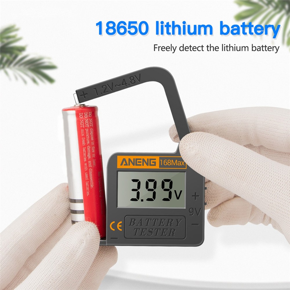 Battery Tester 9V AA AAA Button Cell Universal LCD Digital Display Battery Teste