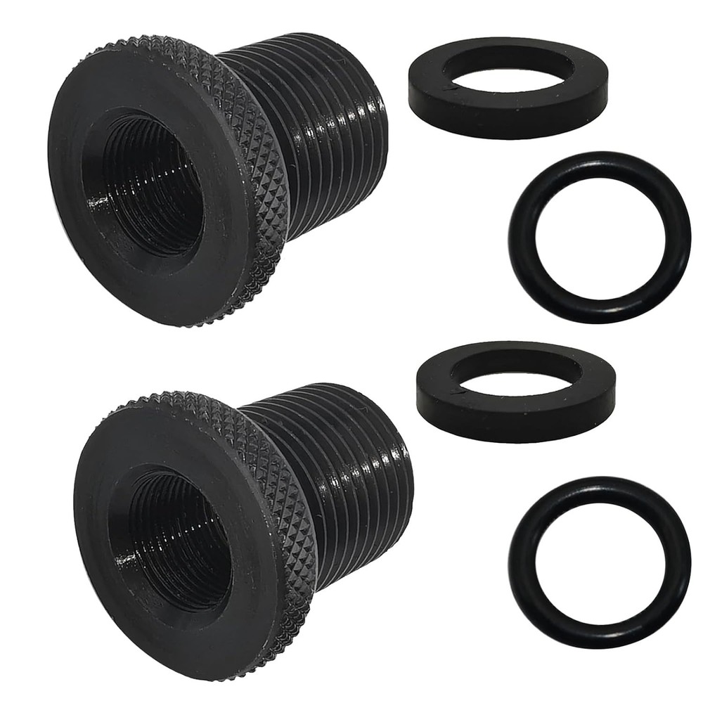 2 Pack Thread s and Washers, 1/2 * 28-3/4 * 16, Black