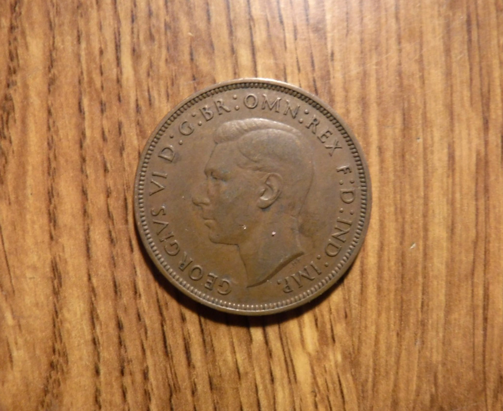 GREAT BRITAIN PENNY 1937 COIN (1013)