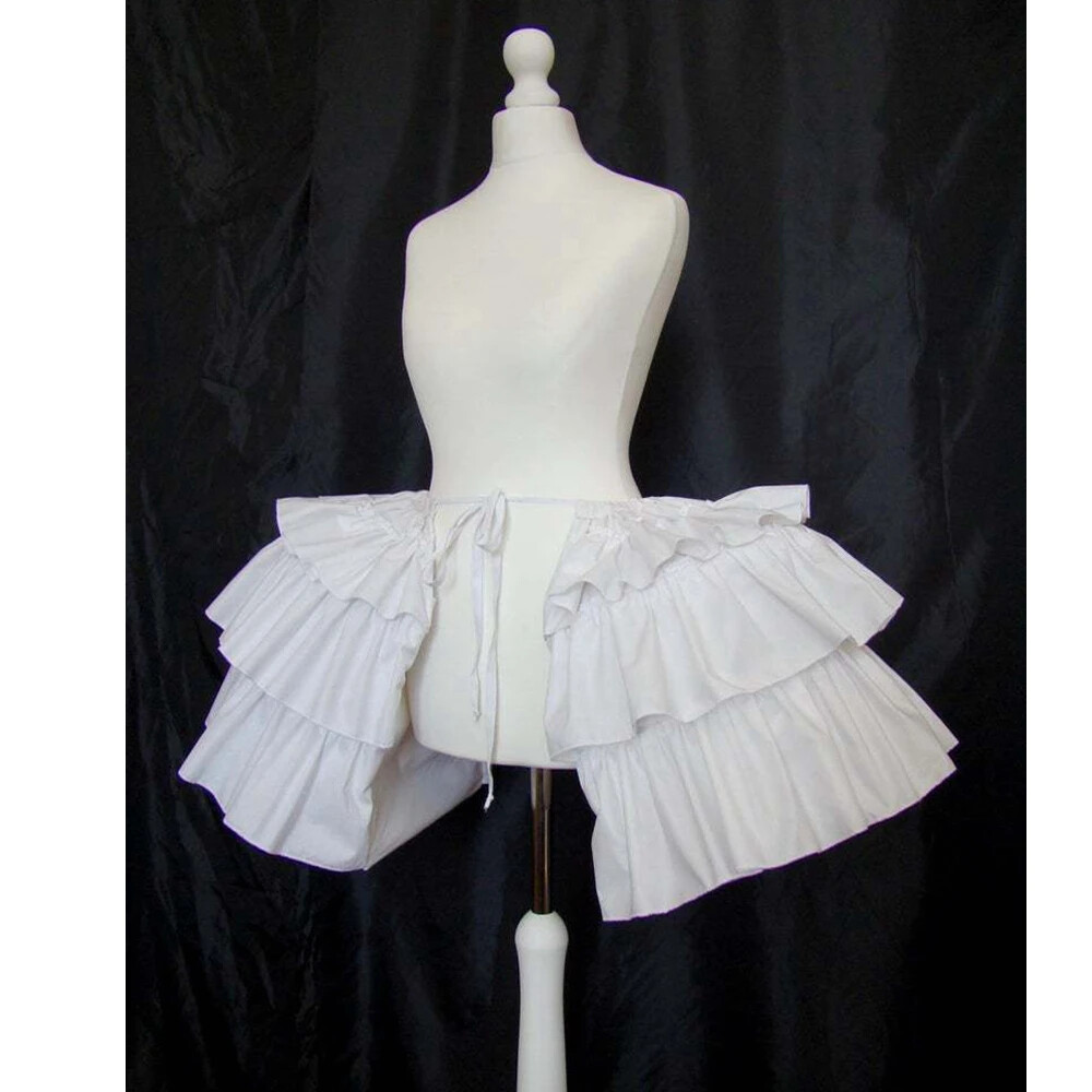 Hot New Women Bustle Hoops Ruffled Cages Skirt Cosplay Lolita Underskirt