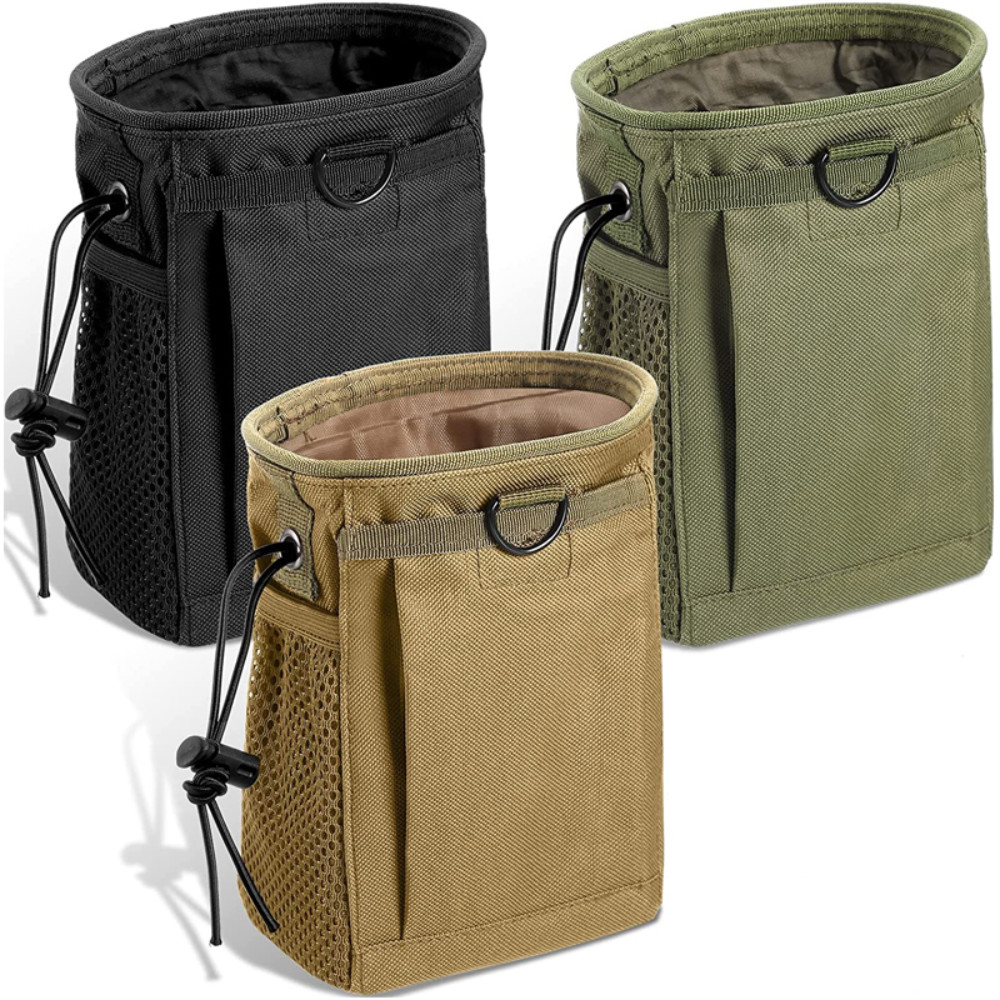 Tactical Folding Dump Pouch Utility Tool Bag Molle Drawstring Magazine Pouch