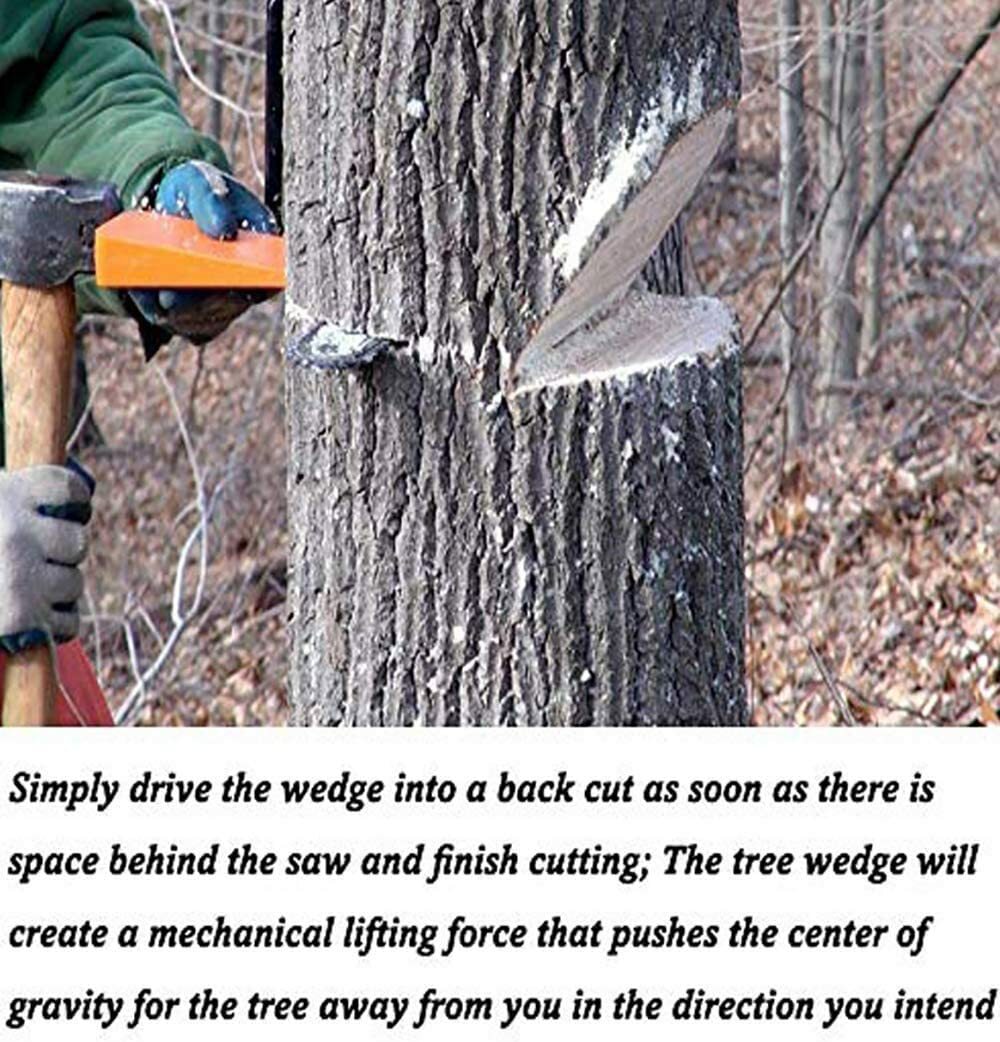 3-5"&3-8" USA HARD logging Felling Bucking Tree Forestry Falling Spiked Wedges B